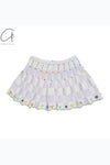 YANYAN KNITS woven plaid pleated skirt YYK-YYW24-0272-ZS purple